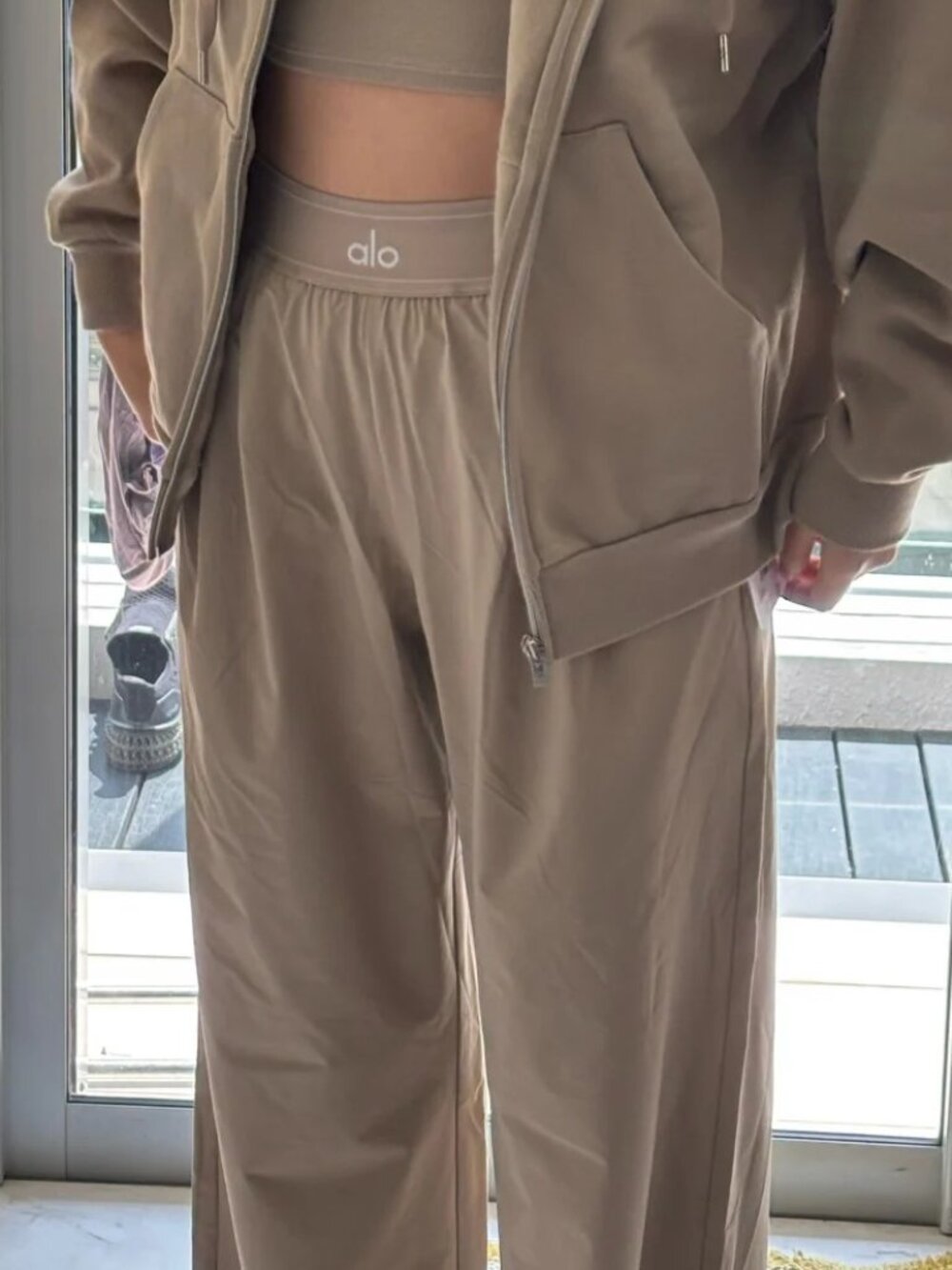 Alo Yoga Gravel Casual Pants🌷Athleisure Office Travel Daily☕Regular
